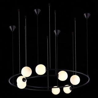 SL1186.403.08 Светильник подвесной ST-Luce Черный/Молочный G9 8*5W ARKOS-foto8