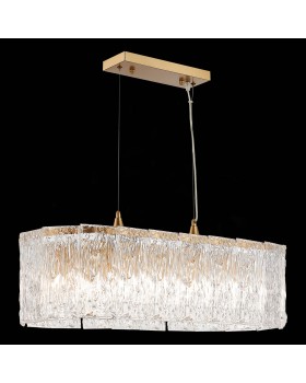 SLE283203-10 Люстра подвесная Золотистый/Прозрачный E27 10*40W RIDA-foto6