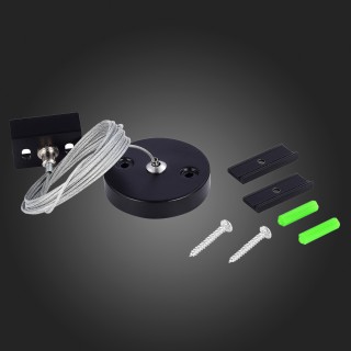 ST030.409.22 Тросовый подвес для трехфазного шинопровода ST-Luce Черный Трехфазная трековая система-foto3