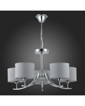 SLE105303-05 Люстра подвесная Хром/Серый E14 5*40W LINDA-foto6