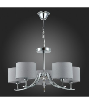 SLE105303-05 Люстра подвесная Хром/Серый E14 5*40W LINDA-foto6