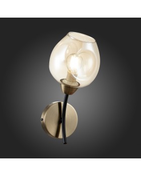 SLE205301-01 Бра Бронза, Черный/Янтарный E14 1*40W BESANO-foto5