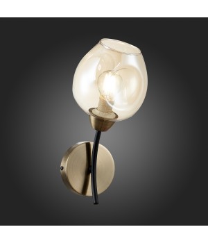 SLE205301-01 Бра Бронза, Черный/Янтарный E14 1*40W BESANO-foto5