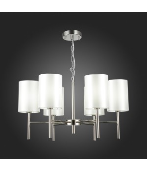 SLE107303-06 Светильник подвесной Никель/Белый E14 6*40W NOIA-foto7