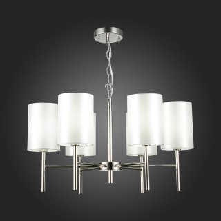 SLE107303-06 Светильник подвесной Никель/Белый E14 6*40W NOIA-foto7