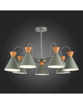 SLE125112-07 Люстра потолочная Серый, Золотой/Серый, Темное дерево E14 7*40W Modica-foto5