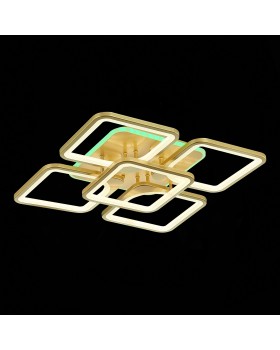 SLE500422-05RGB Светильник потолочный Золотистый/Белый LED 1*170W RGB 10W 3000-6000K VALIA-foto2