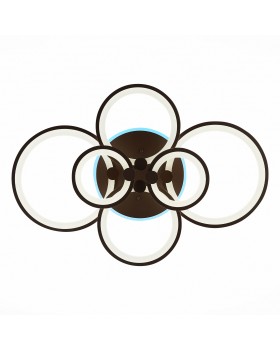 SLE200372-06RGB Светильник потолочный Кофейный/Белый LED 1*168W RGB 8W 3000-6000K LETO-foto5