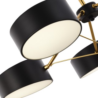 SLE6005-402-03 Светильник потолочный Черный/Черный LED 3*10W VALLE-foto3