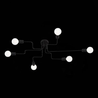 SL419.442.06 Люстра потолочная Черный E27 6*60W ANO-foto24