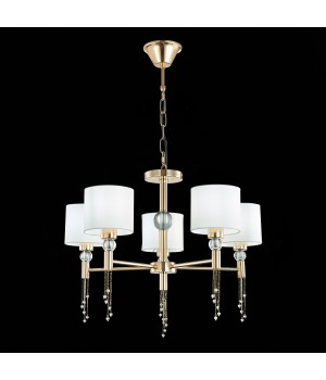SLE105153-05 Светильник подвесной Золотистый/Белый E27 5*60W PRIMMA-foto4