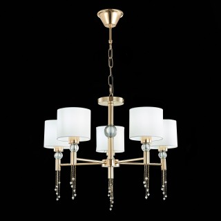 SLE105153-05 Светильник подвесной Золотистый/Белый E27 5*60W PRIMMA-foto4