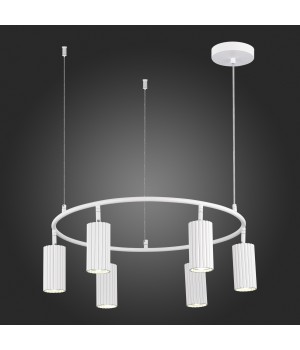 SL1213.503.06 Светильник подвесной ST-Luce Белый/Белый GU10 6*5W 4000K KENDO-foto4