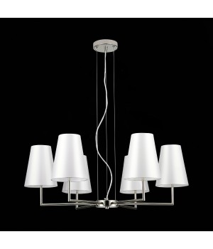 SLE105903-06 Светильник подвесной Никель/Белый E14 6*40W BELLINO-foto5