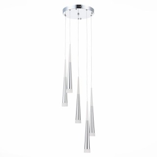 SLE200113-05 Светильник подвесной Хром/Хром, Белый LED 5*7W 3000K ORPELO-foto2