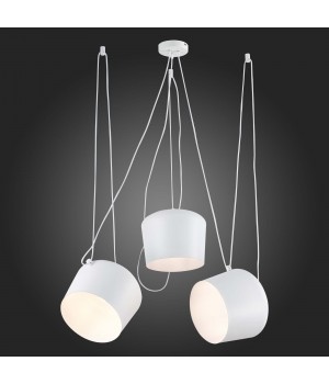 SLE120653-03 Светильник подвесной Белый/Белый E27 3*40W TRIESTE-foto5