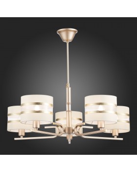 SLE300203-05 Светильник подвесной Шампань/Белый, Золотистый E14 5*40W ALMESE-foto5