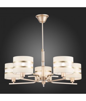 SLE300203-05 Светильник подвесной Шампань/Белый, Золотистый E14 5*40W ALMESE-foto5