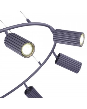 SL1213.703.08 Светильник подвесной ST-Luce Серый/Серый GU10 8*5W 4000K KENDO-foto4