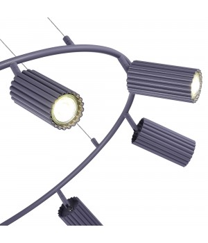 SL1213.703.08 Светильник подвесной ST-Luce Серый/Серый GU10 8*5W 4000K KENDO-foto4