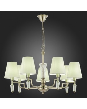 SLE105503-07 Люстра подвесная Никель/Белый E14 7*40W REIMO-foto7