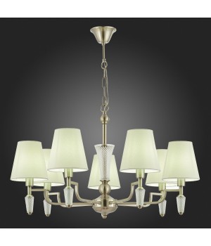 SLE105503-07 Люстра подвесная Никель/Белый E14 7*40W REIMO-foto7