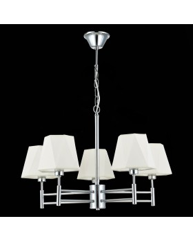 SLE105403-05 Люстра подвесная Хром/Белый E14 5*40W LAGORO-foto5