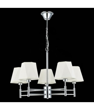 SLE105403-05 Люстра подвесная Хром/Белый E14 5*40W LAGORO-foto5