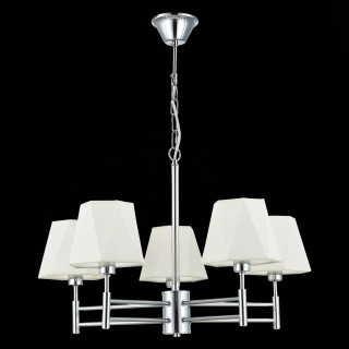 SLE105403-05 Люстра подвесная Хром/Белый E14 5*40W LAGORO-foto5