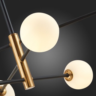 SLE220103-06 Светильник подвесной Черный, Бронза/Белый G9 6*5W ARCOLA-foto9