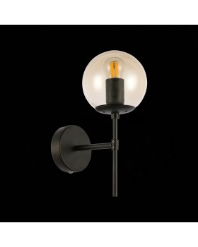 SLE154901-01 Светильник настенный Черный/Янтарный E27 1*40W LACOTTA-foto4