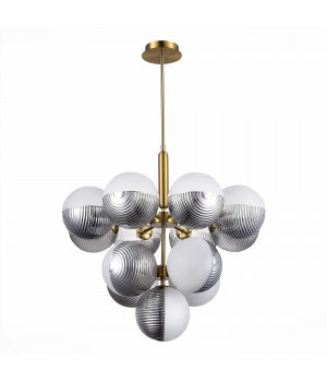 SLE1096-203-13 Светильник подвесной Матовое золото/Белый, Дымчатый G9 13*5W AVEIRO-foto2