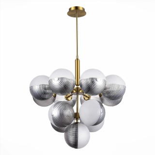 SLE1096-203-13 Светильник подвесной Матовое золото/Белый, Дымчатый G9 13*5W AVEIRO-foto2