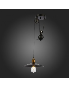 SLE120503-01 Светильник подвесной Черный/Черный E27 1*60W ESPERAZZA-foto7