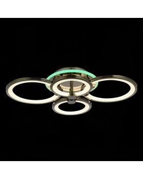 SLE200382-04RGB Светильник потолочный Темный хром/Белый LED 1*100W RGB 8W 3000-6000K LETO-foto7