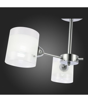 SLE102802-03 Люстра потолочная Хром/Прозрачный, Белый E14 3*40W MIENTO-foto9