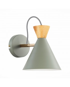 SLE125111-01 Бра Серый, Золотой/Серый, Темное дерево E14 1*40W Modica-foto2