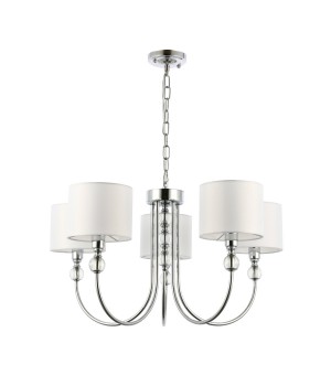 SLE111103-05 Светильник подвесной Хром/Белый E14 5*40W LINNA-foto2
