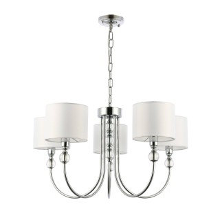 SLE111103-05 Светильник подвесной Хром/Белый E14 5*40W LINNA-foto2