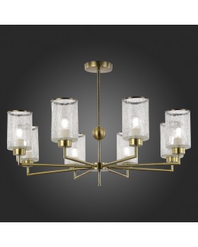 SLE1046-302-08 Люстра потолочная Бронза/Прозрачный E27 8*60W VESTRE-foto5