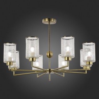 SLE1046-302-08 Люстра потолочная Бронза/Прозрачный E27 8*60W VESTRE-foto5