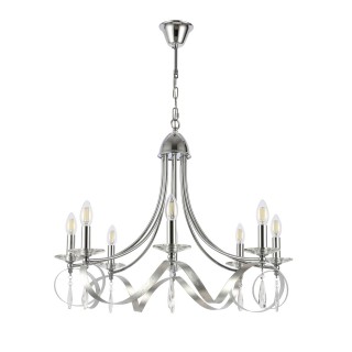 SLE120203-08 Светильник подвесной Хром E14 8*40W FILATTA-foto2