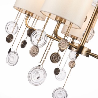 SLE107933-05 Люстра подвесная Бронза/Бежевый E14 5*40W SEVILLA-foto10