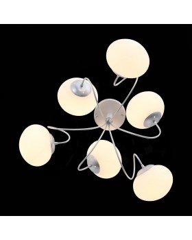 SL717.502.06 Люстра потолочная Серебристый/Белый E27 6*40W ACINI-foto4