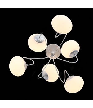 SL717.502.06 Люстра потолочная Серебристый/Белый E27 6*40W ACINI-foto4