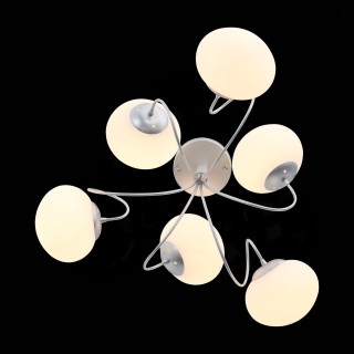 SL717.502.06 Люстра потолочная Серебристый/Белый E27 6*40W ACINI-foto4