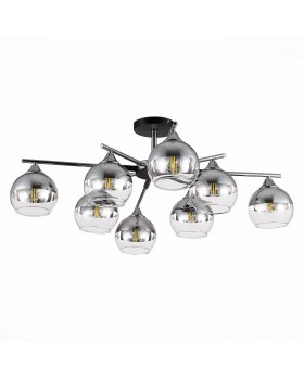 SLE106502-08 Светильник потолочный Черный, Хром/Хром, Прозрачный E27 8*60W GOCIA-foto2