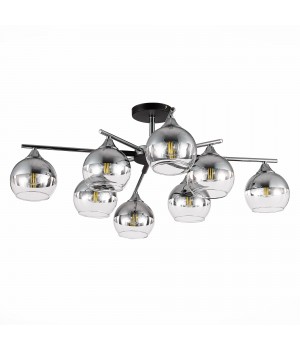 SLE106502-08 Светильник потолочный Черный, Хром/Хром, Прозрачный E27 8*60W GOCIA-foto2