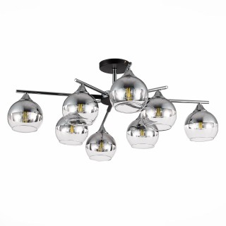 SLE106502-08 Светильник потолочный Черный, Хром/Хром, Прозрачный E27 8*60W GOCIA-foto2