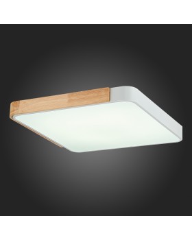 SLE201252-01 Светильник потолочный Белый, Светлое дерево/Белый LED 1*42W 3000K/4000K/6000K FESTA-foto3